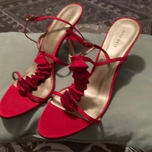 Nine West Strappy Red Dress Sandal